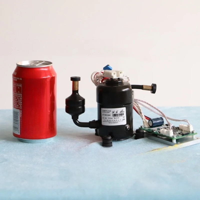 ST19DC12H 12V DC Mini Refrigeration Compressor for Cooling Vest, Cabinet AC and Compact Refrigeration Equipment
