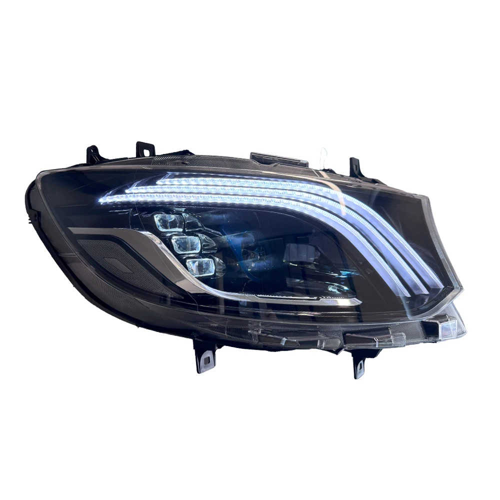 

ATV&UTV2018-2023 Benz Sprinter LED Headlight Assembly Upgrade 100W Dynamic Meteor Shower Design 6000K Color Temperature