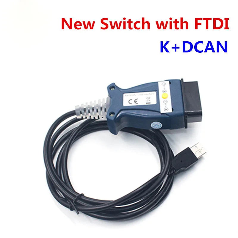 

For BMW K+DCAN Cable, USB Diagnostic Interface Scanner Tool 100% Compatible with INPA/ISTA for BMW Series, FTDI Chip Full Versio
