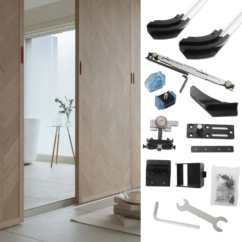 Internal Push Sliding Door Sliding Rail Wardrobe Master Bedroom Door Sliding Door Track Hardware Accessories