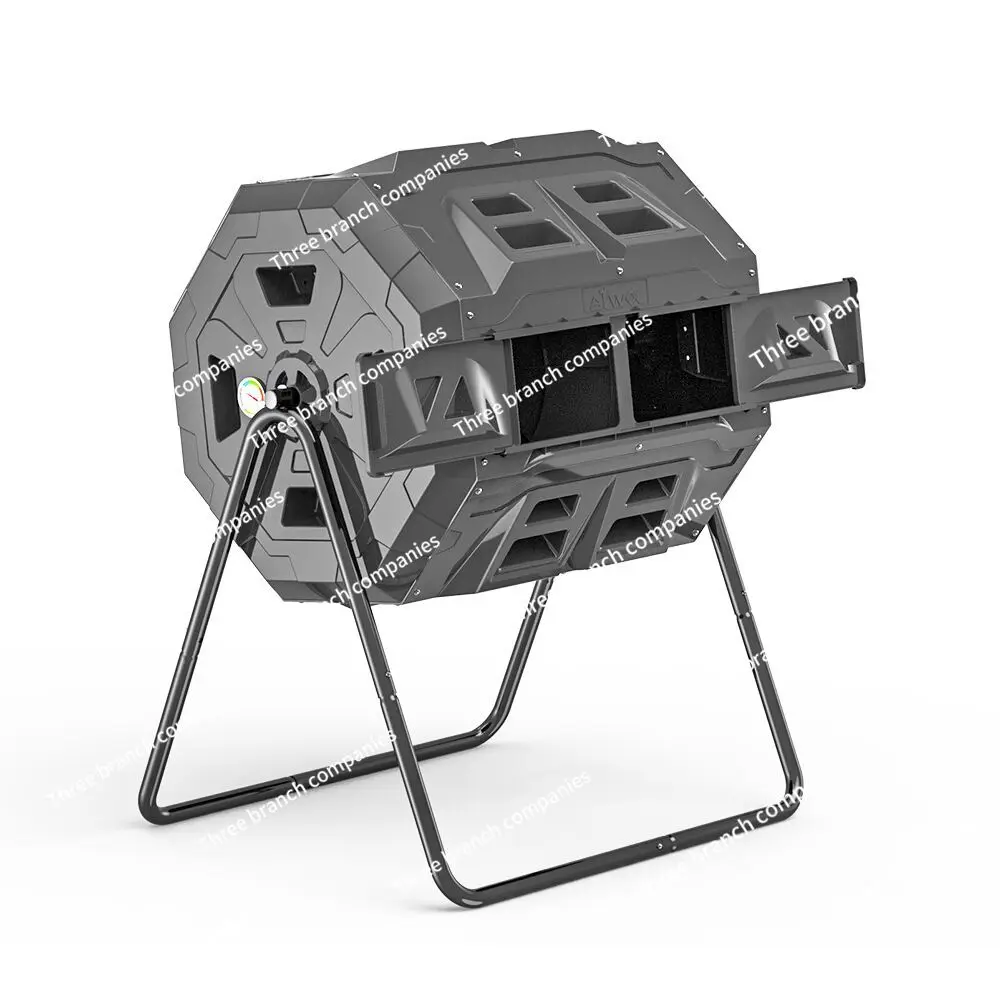 

160L flipped compost bucket double compartment with temperature rotating compost bin gardening compost