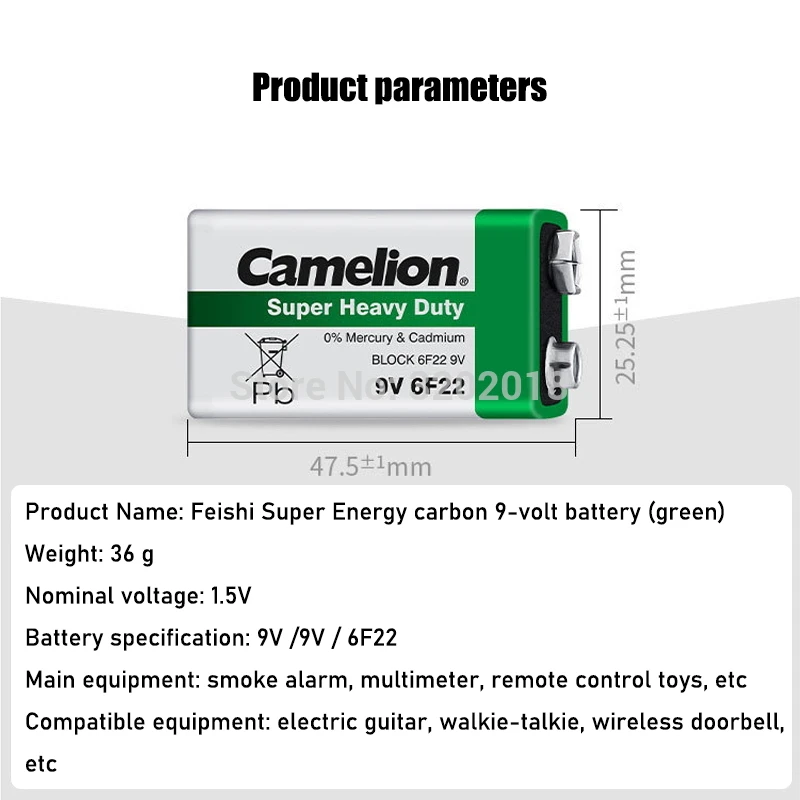 4pc Camelion 9V 6F22 PPP3 6LR61 Bateria 6F22 PPP3 6LR61 Lithium Battery Super Heavy Duty Dry Batteries For Radio Alarm Toy