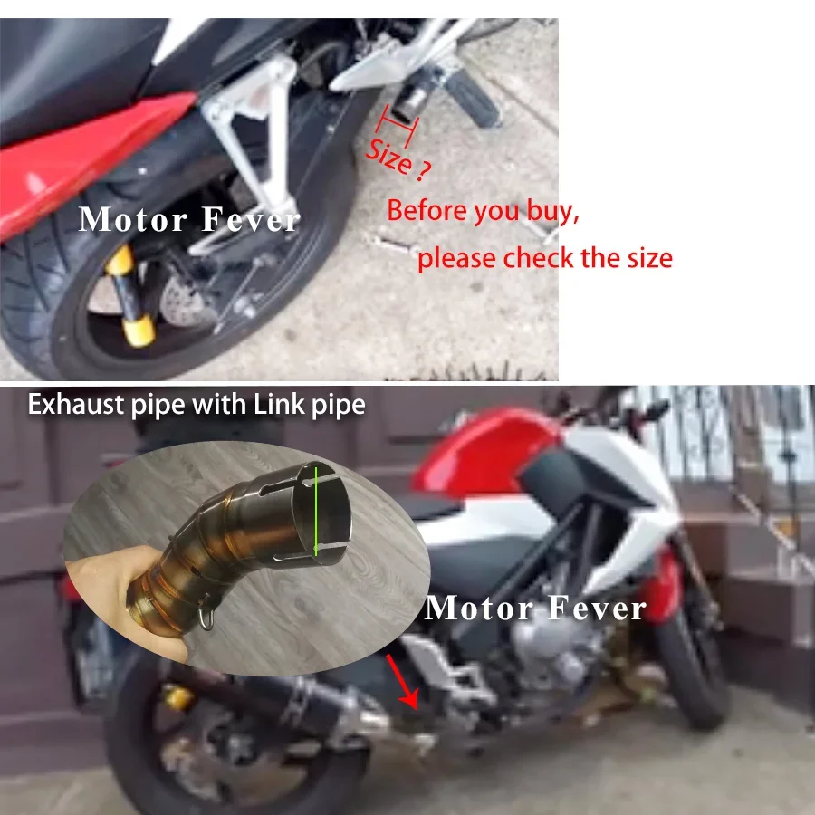 دراجة نارية العادم الأنابيب ربط الأوسط أنبوب الانزلاق على رابط أنابيب الصلب لكاواساكي Z1000 Z 1000 2010 2011 2012 2013 2014 2015 2016
