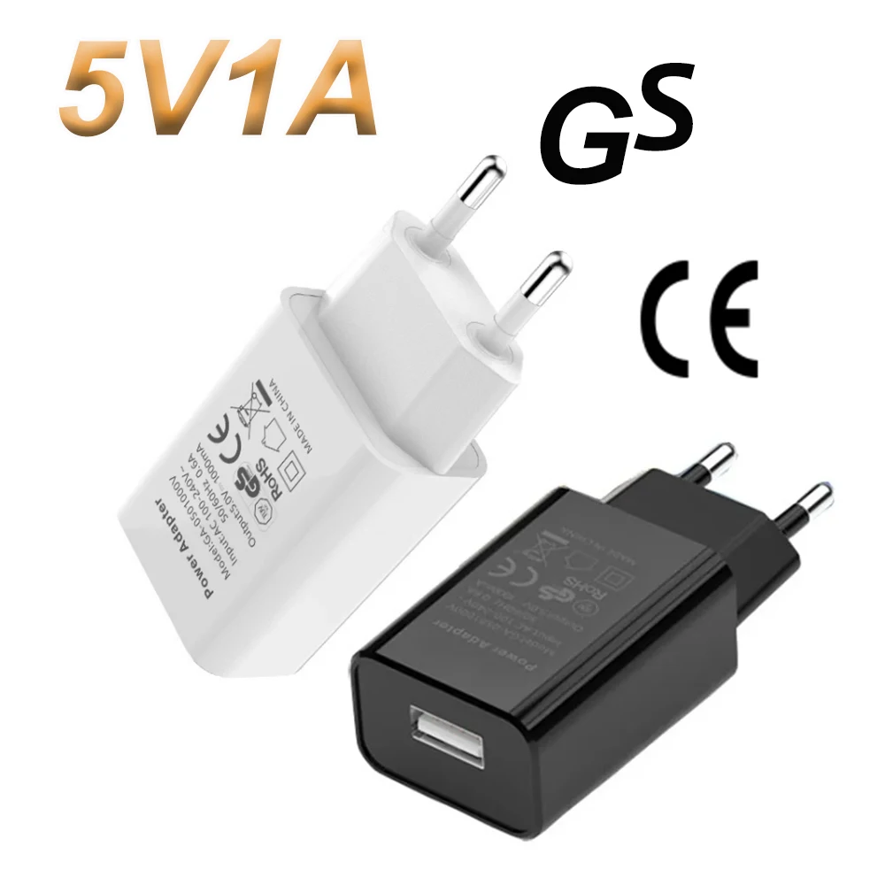 5V 1A Mini USB Wall Charger Mobile Phone Charger EU Plug Travel Charger Adapter for iPhone13 Android xiaomi mi11 huawei mate30