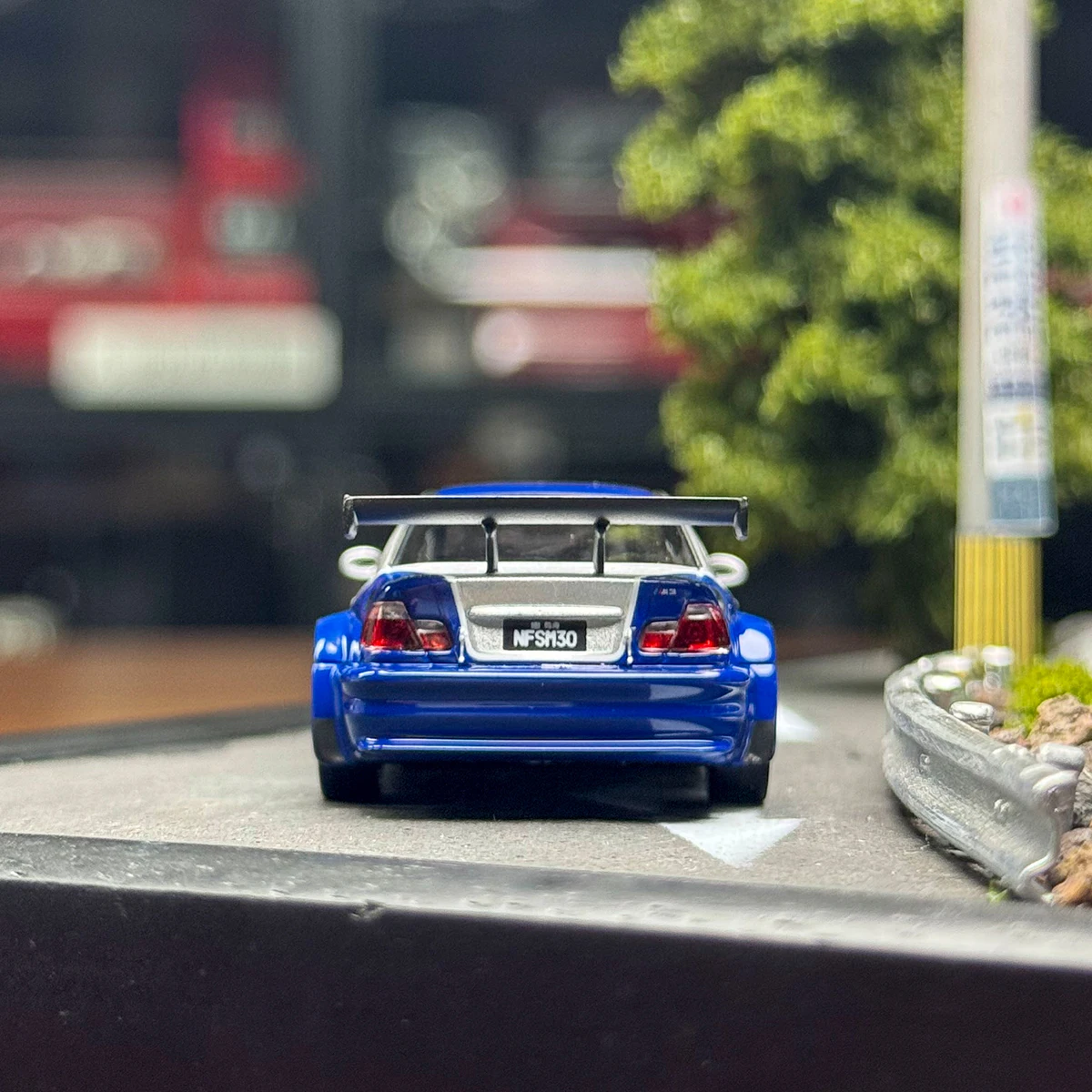 AR box 1:64 E46 M3 GTR Need for Speed Assembly Edition diecast نموذج السيارات