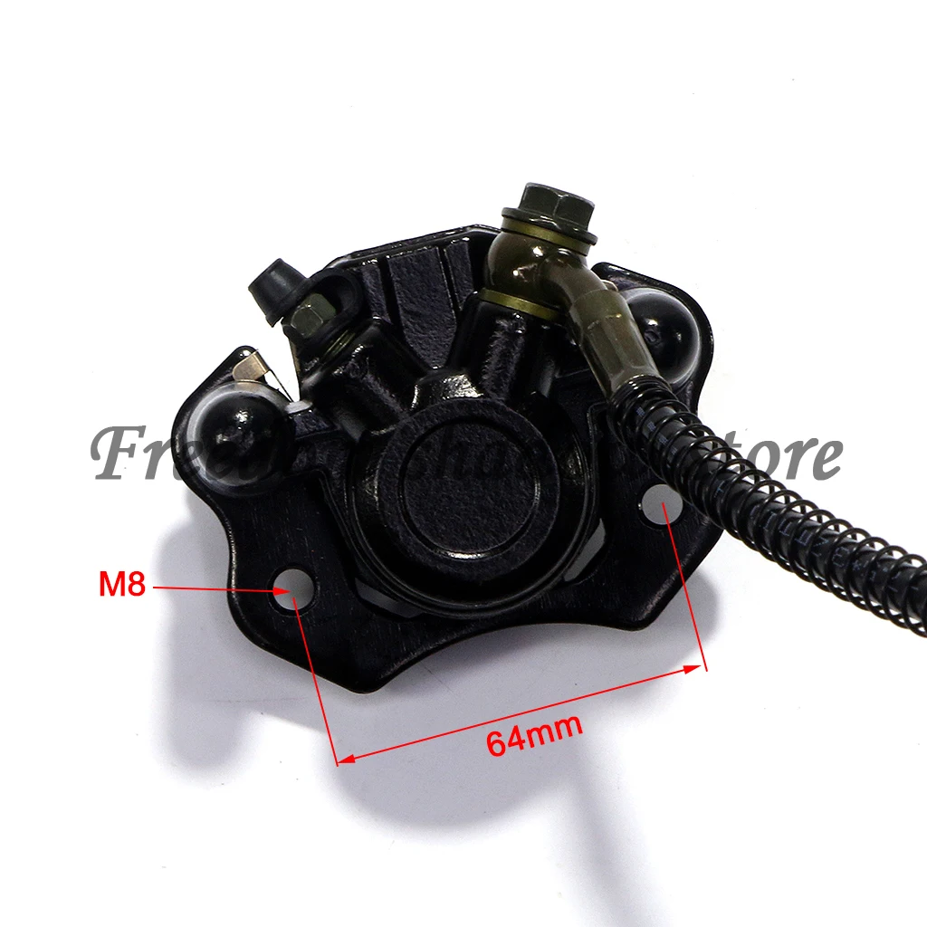 Fußbremse Twin Hinten Scheibenbremssattel Hauptzylinder für 70cc 90cc 125cc 150cc 200cc 250cc ATV UTV Buggy Quad