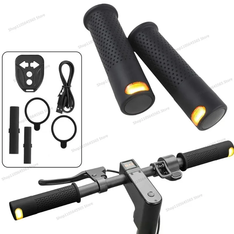 For Universal Electric Scooter 22 Pipe Diameter Silicone Wireless Remote Control Touch Turn Signal Grip Cover