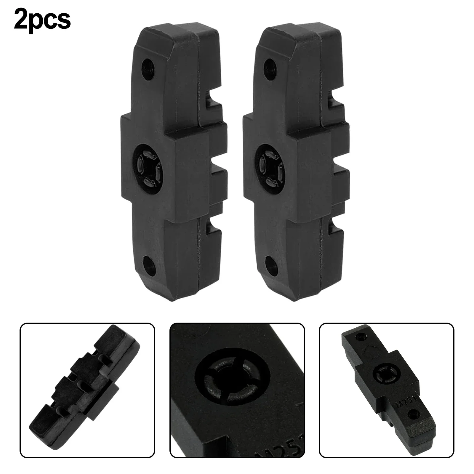 2×Brake Brake Pad For- HS11/HS22/HS33 HS33 R Trial HS33 R Firmtech 50 MM Black For- Bicycle Accessories