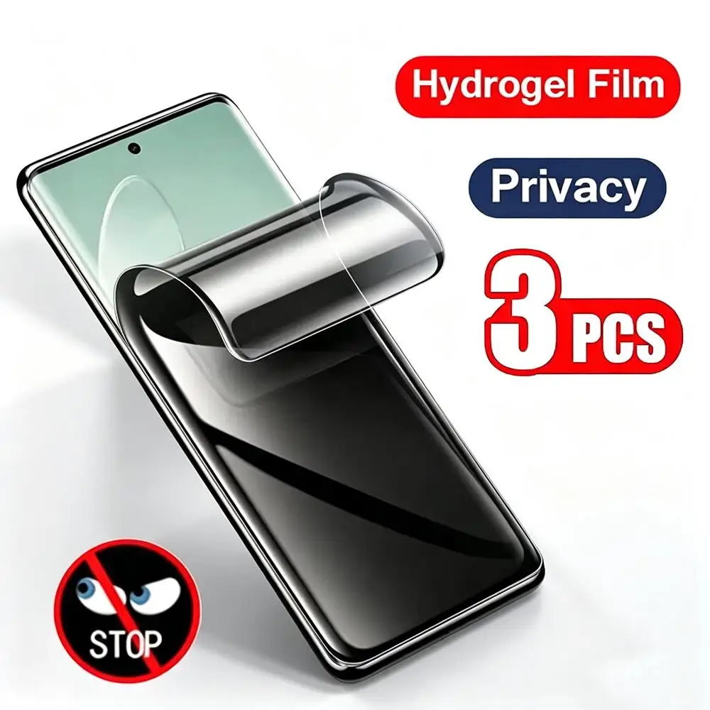 1-3PCS Privacy Screen Protectors for Samsung Galaxy A55 5G A56 5G A36 5G A54 A15 A16 A26 5G A06 A24 A25 Anti-Spy Hydrogel Film