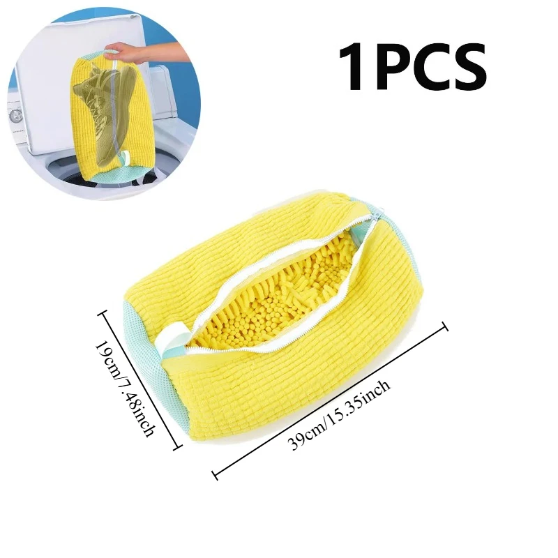 Washing Shoes Bag Padded Net Laundry Shoes Protector Fluffy fibers Polyester Sneaker Washing Friendly Laundry Bag Drying Bags image 6