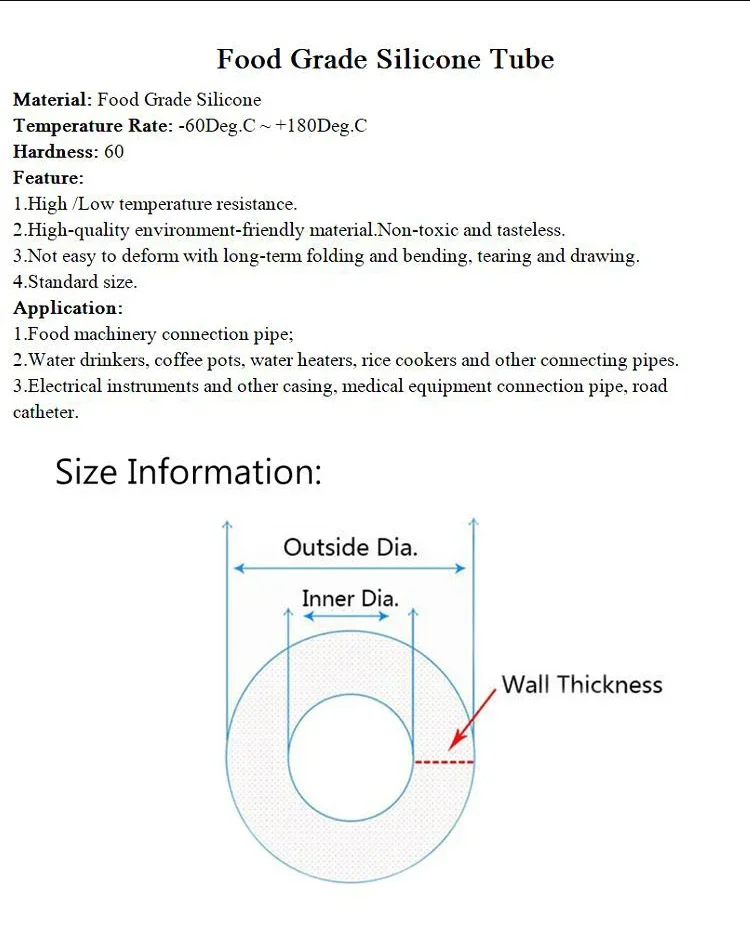 Manguera de goma de silicona de grado alimenticio, tubo de silicona no tóxico Flexible, naranja, IDxOD, 3x5mm, 4x6mm, 5x7mm, 6x8mm, 1 M, 5M, 10M