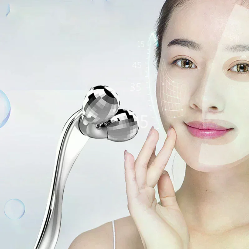 

Нержавеющая сталь для лица Gua Sha 3D роликовый массажер для лица массажер для глаз лифтинг твердый массажер для акупунктурных точек инструмент