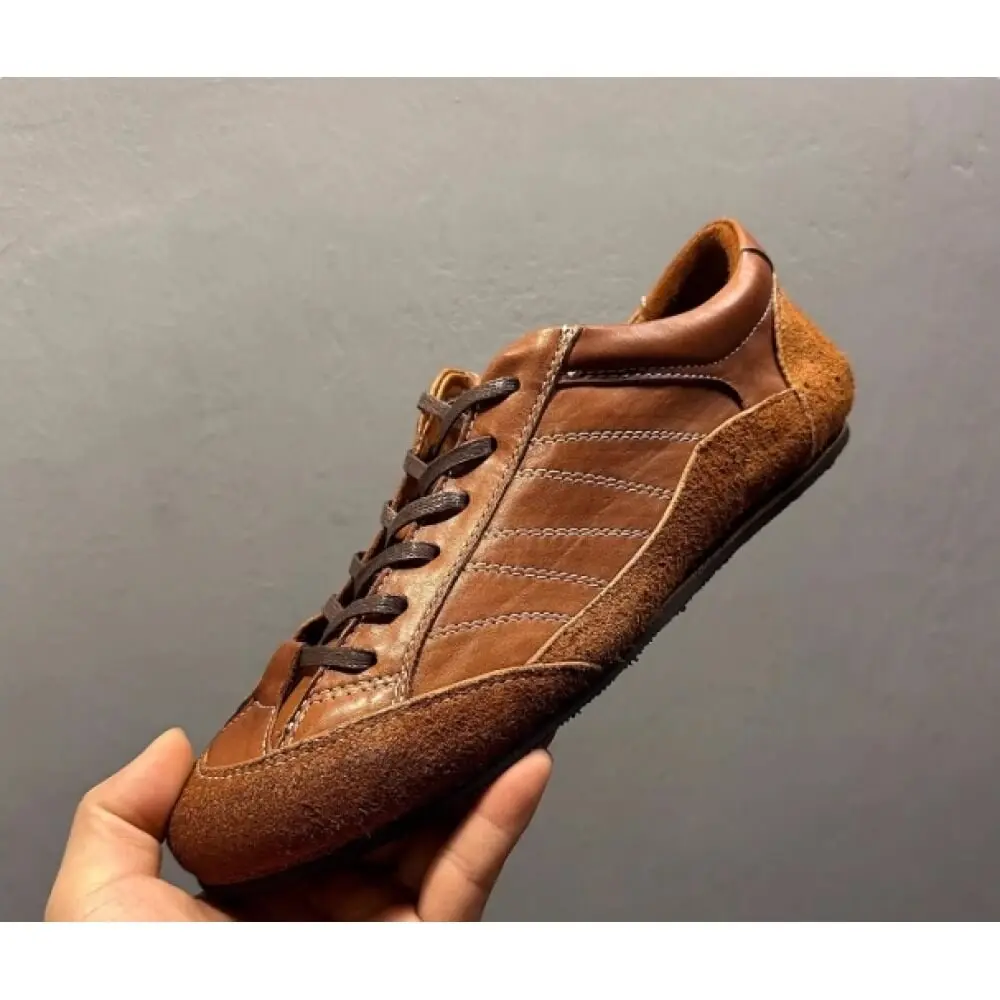 

Luxury Brown Leather Suede Sneaker – Handcrafted, Timeless Elegance & Everyday Comfort