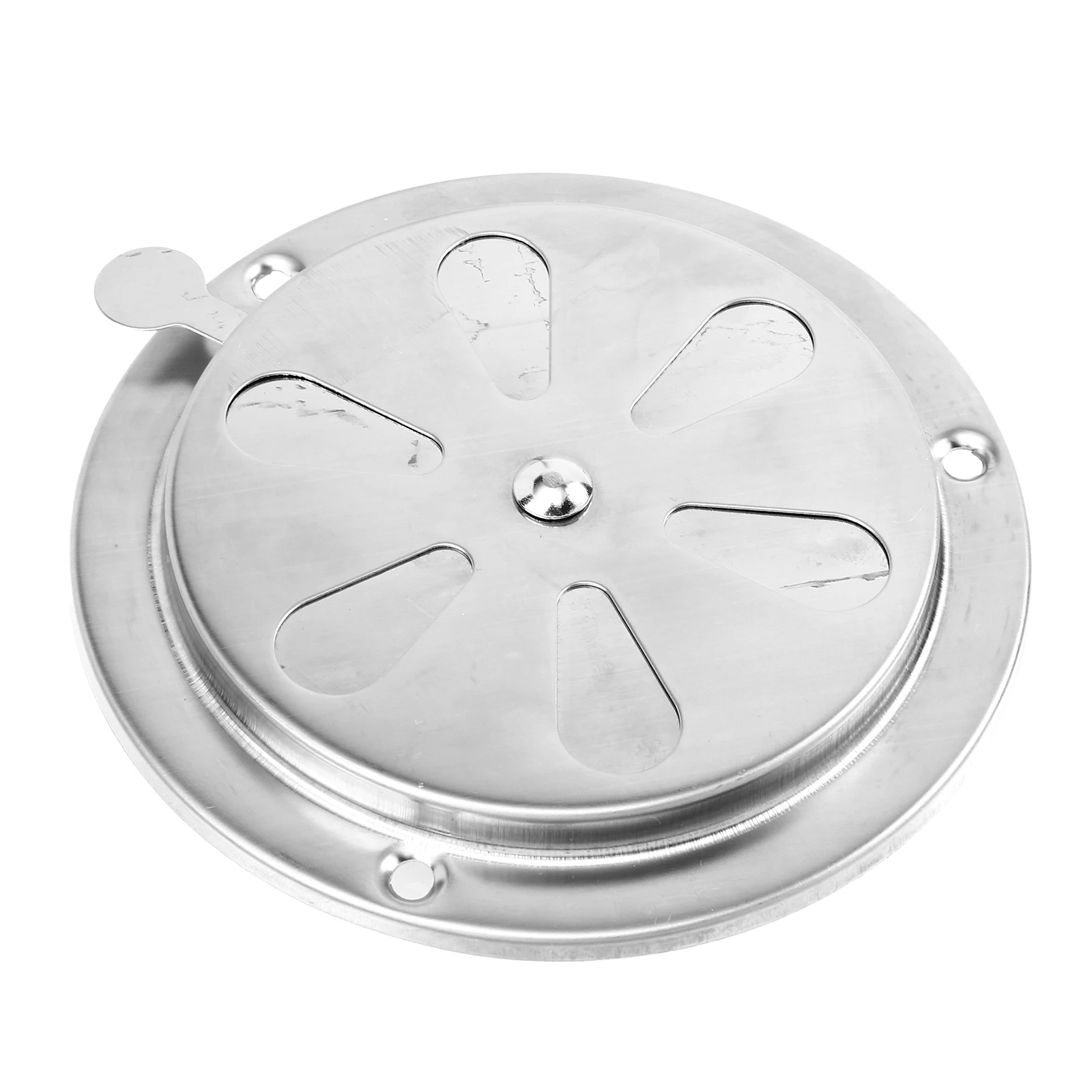 

Stainless Steel Ventilation Sheet Grille Adjustable Silver Round Louver For Boats Marine Yachts Exhaust Home