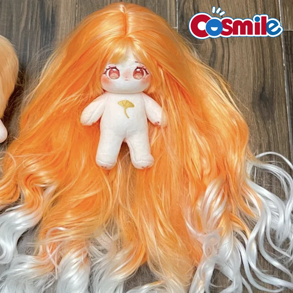 

Cosmile Original Lolita Orange Soft Silk Wig Girl Plush 20cm Doll Skeleton Body Toy Game Cosplay Anime Cute C W