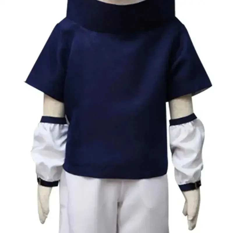 Nuevo disfraz de Cosplay de Anime Uchiha Sasuke 2025 para niños, pantalones superiores, trajes, traje de Carnaval de Halloween ☆ ★ ☆ ★ qq