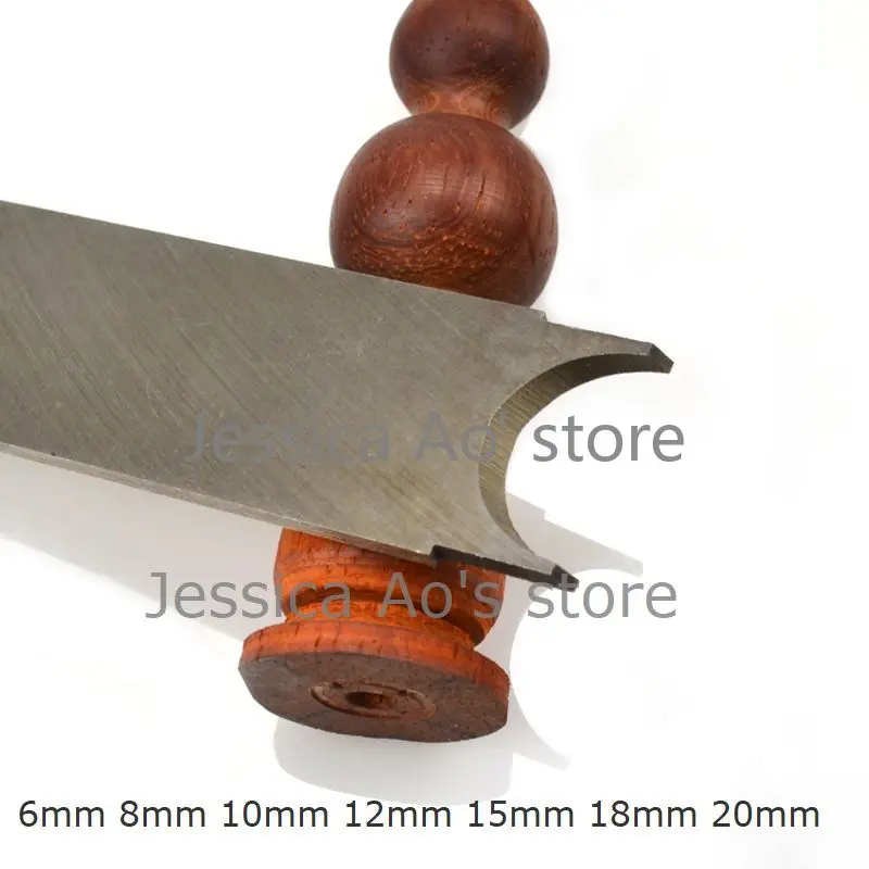 6-20mm Wood Turning Tools Beads Cutting Knife White Steel Cutters for Round Balls Lathe Tools Buddha Beads Turning Knife