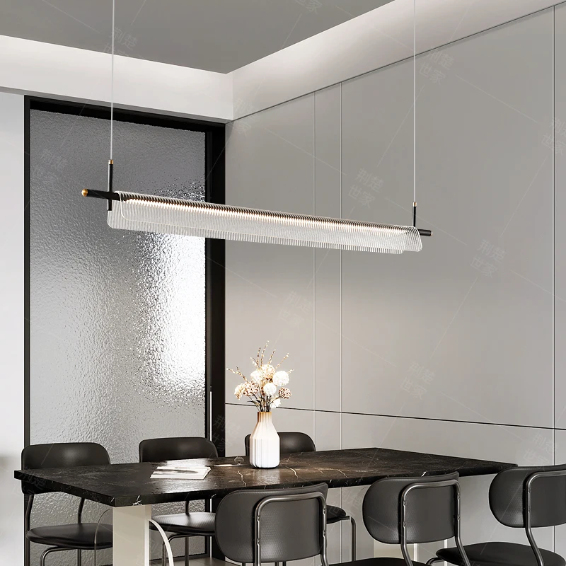 

Modern Strip LED Pendant Lights for Living Dining Room Food Tables Kitchen Bedroom Chandelier Home Decor Lusters Luminaires