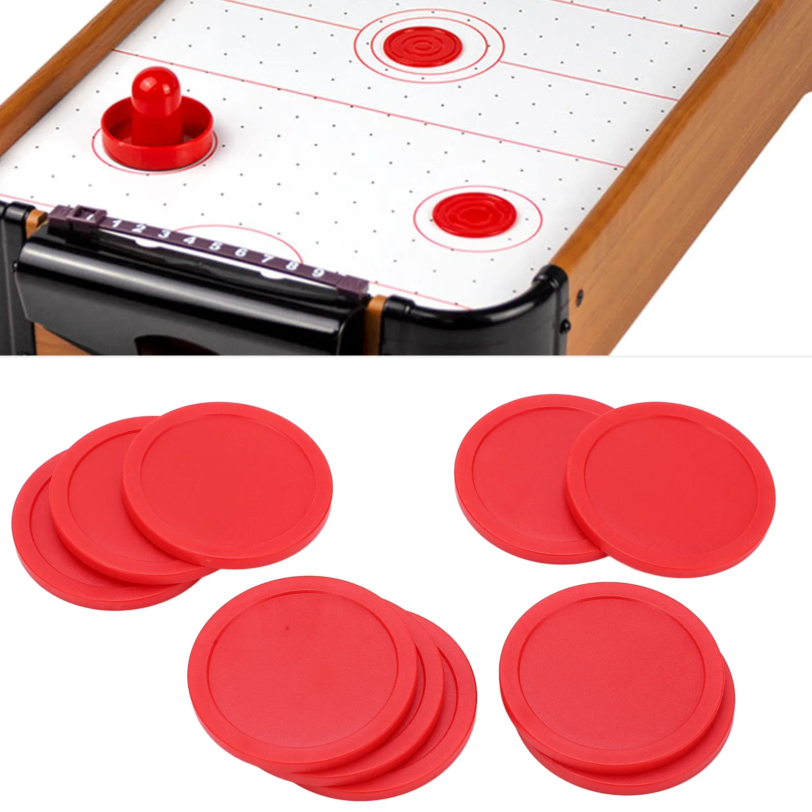 

10pcs 64mm Ice Hockey Table Pucks Replacement Round Table Hockey Pucks For Practicing And Training