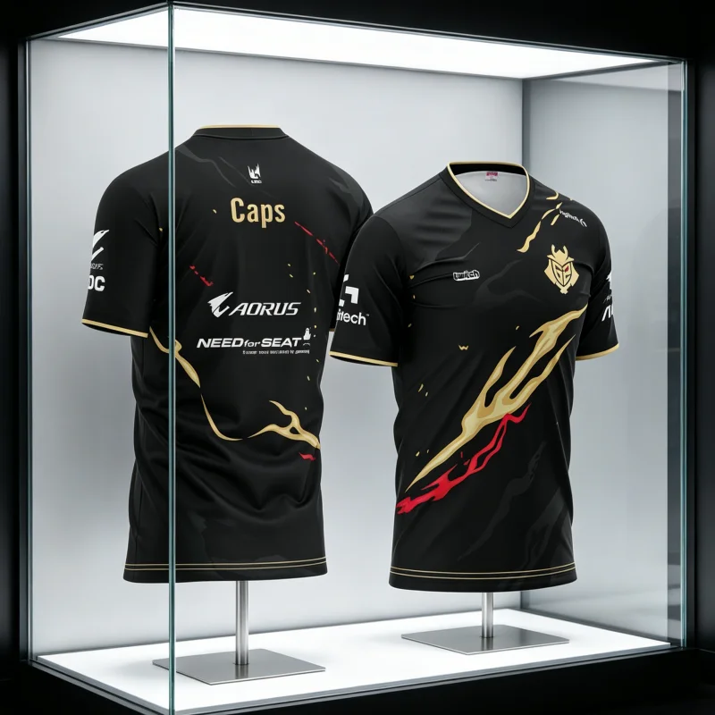 Camiseta Esportiva G2 Esports 2026 Nova Coleção Verão Quente para Jogos LOL CSGO Essentials Respirável Unissex Manga Curta para Família e Crianças