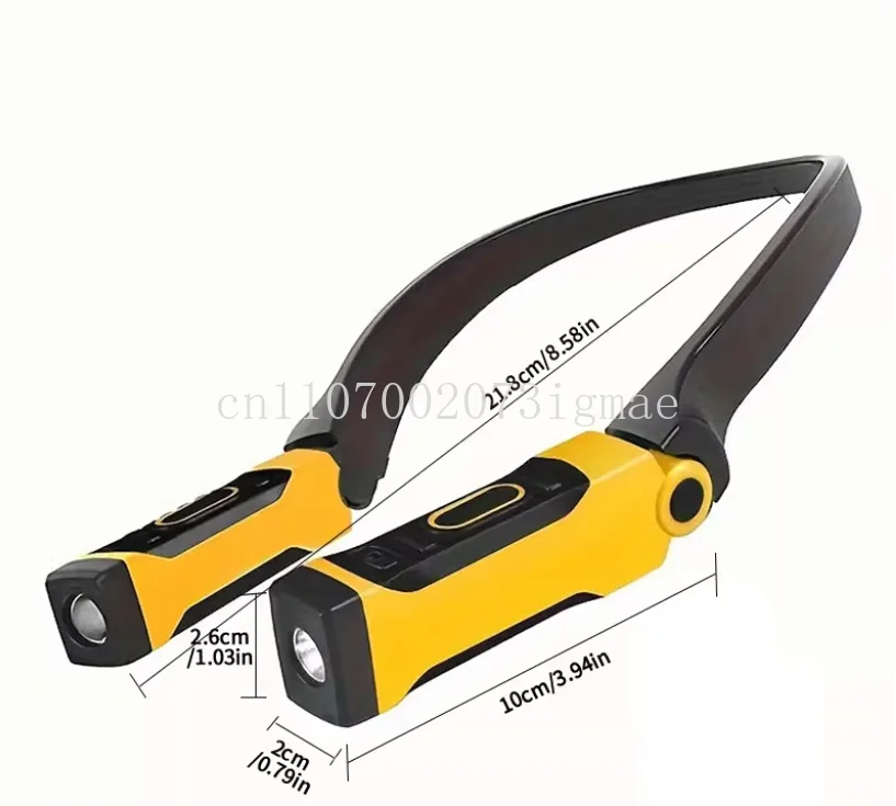 Rechargeable USB Reading Lamp Neck Book Light, 2 Brightness Levels, Bendable Arms For Reading, Camping, Repairing