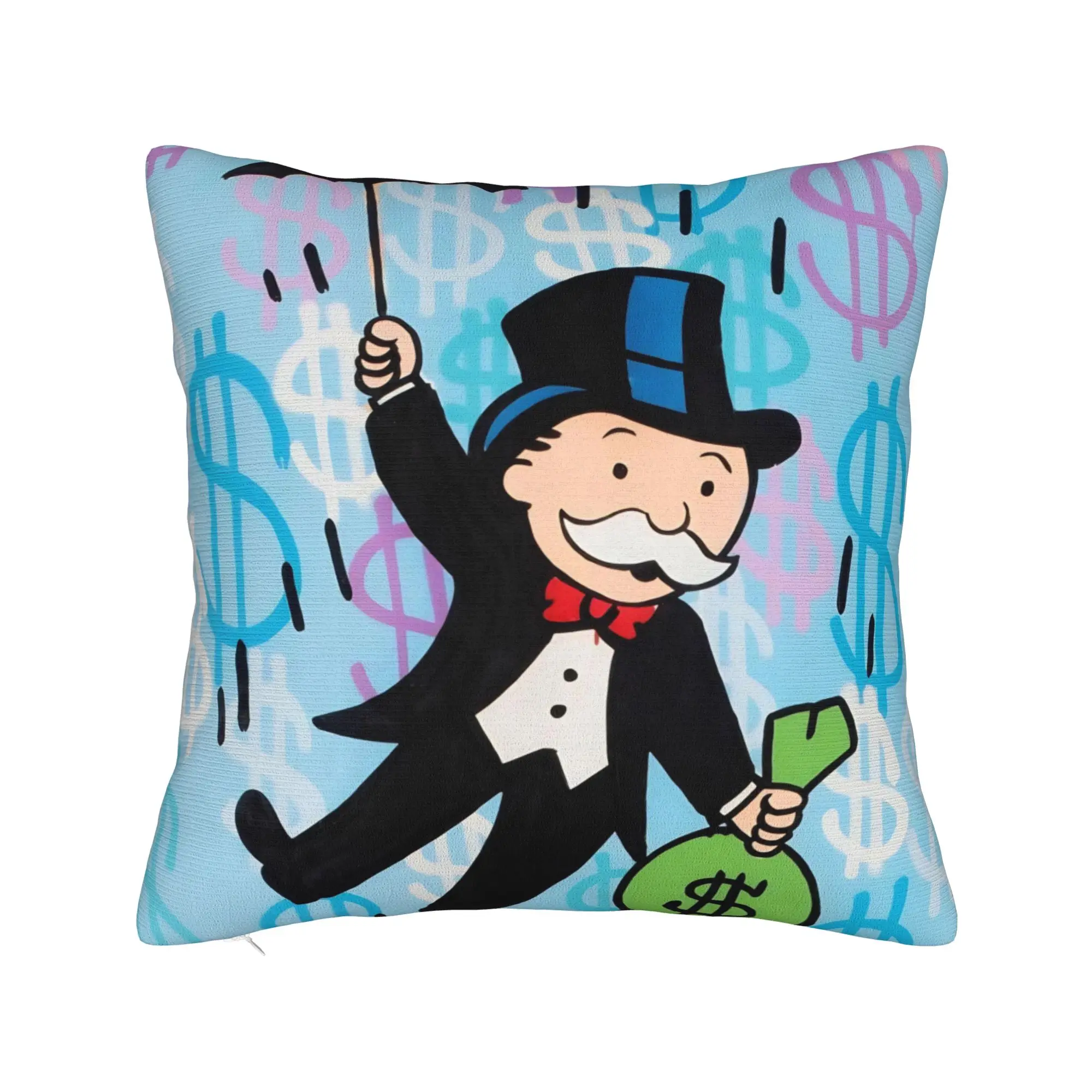 Decorative Pillowcase Alec Monopolys Merchandise Living Room  Throw Pillow Case Cover Drop Shipping Multi Size