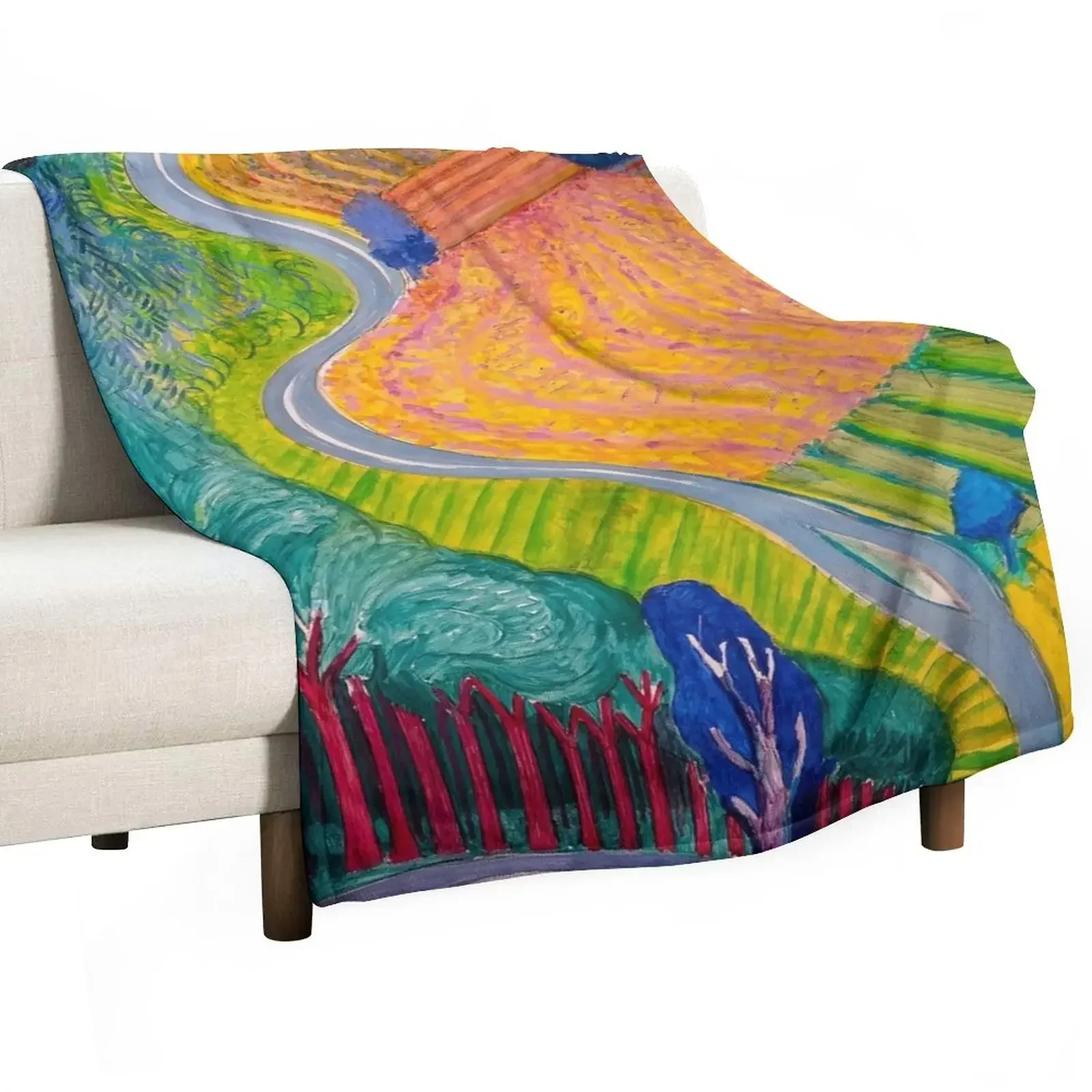 David Hockney Throw Blanket Single Plaid on the sofa christmas decoration Quilt Blankets