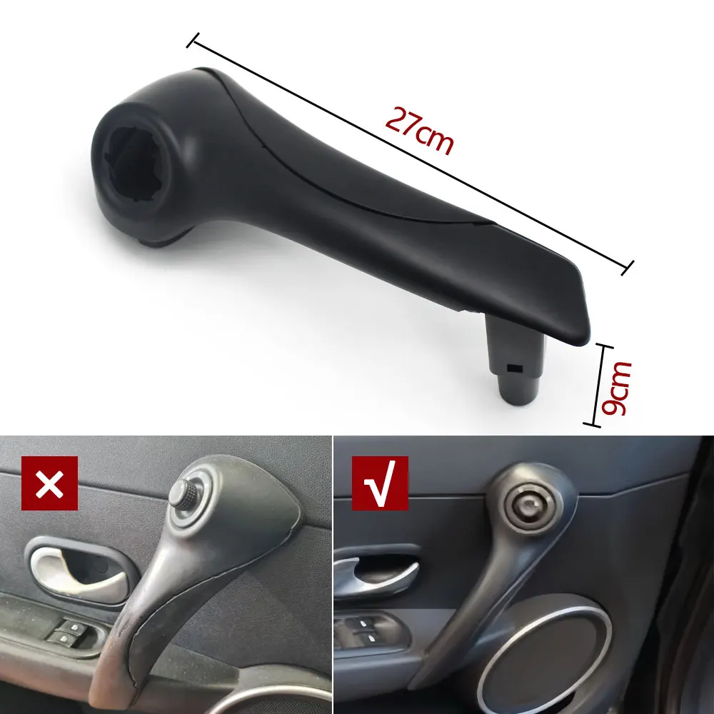 Car Interior Front Left Right Driver Passenger Door Pull Handle Assembly Kit Replacement For Renault CLIO 3 MK3 2005-2009