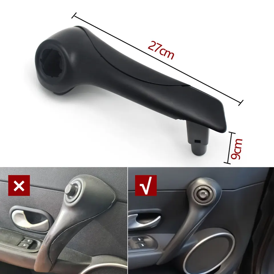SFGOFJGO Kit Poignées Portières Intérieures Avant Clio 3 MK3 2005-2009 - Gauche & Droite