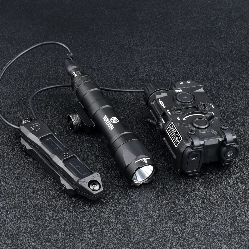 ยุทธวิธี OGL สีแดง/สีเขียว/สีฟ้าเลเซอร์ไนลอน Full Functoin & WADSN ไฟฉาย LED M300A M600C & Dual รีโมทปุ่มควบคุมสวิทช์