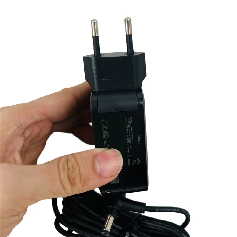 A86I-untuk Roborock Dyad Pro/A10/A10 Plus/A10 Ultra/Dyad Pro Combo 30V 1,9A Adaptor Pengisi Daya UE Suku Cadang Penyedot Debu Kabel Daya