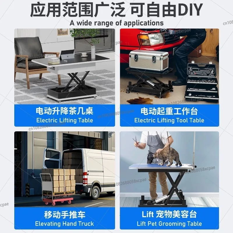 Plate-forme élévatrice électrique, support de levage à ciseaux 12/24V, petit ascenseur domestique et âgé