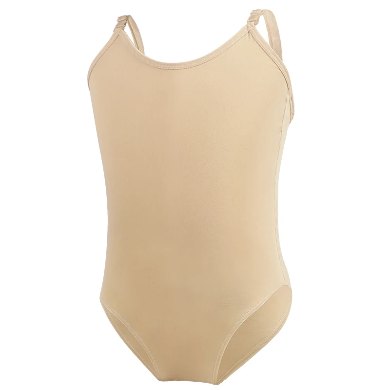 Ballett-Trikots für Mädchen und Kinder, nackt, nahtlos, Leibchen, verstellbarer Schultergurt, Tanz-Body, Gymnastik-Trikot, Unterwäsche