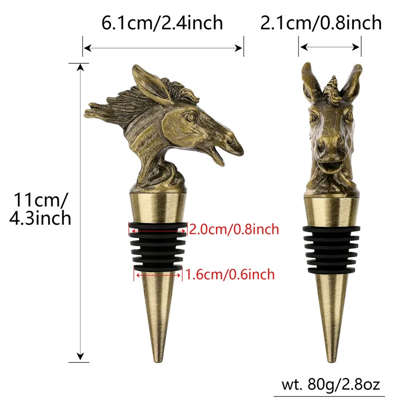 Металлическая открывалка для бутылок в форме головы лошади