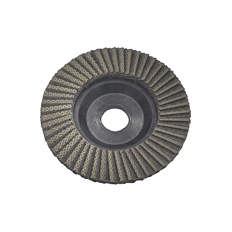 汎用タイプの石材、磁器タイル、グレス、焼結石、金属、硬質材料、ダイヤモンド、炭化ケイ素、フラップ研磨砥石