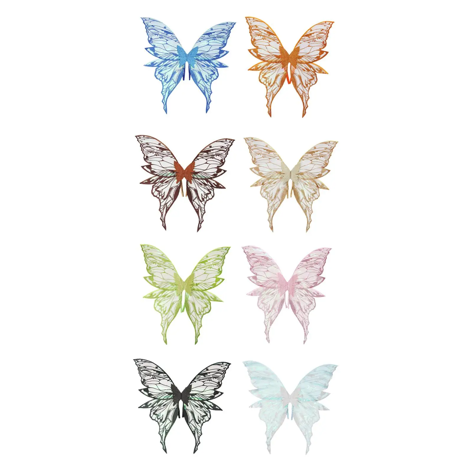 어린이 성인을위한 나비 날개 꿈 같은 공주 날개 파티 역할 놀이를위한 요정 날개 무대 공연 생일 카니발