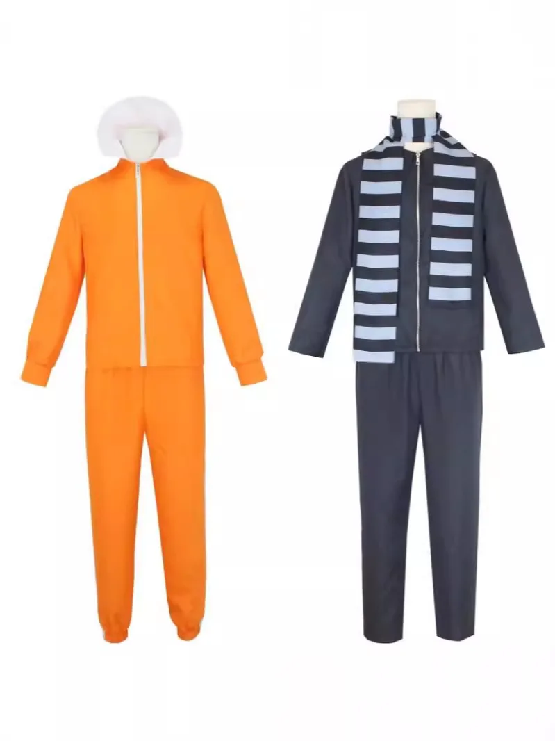Movie Vector Cosplay Costume Orange Jakect PantOutfits Set  Halloween Fancy Suit Party Suit