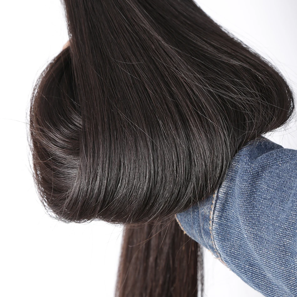 Fasci di capelli lisci Tissage 1/3/4 pezzi capelli umani naturali della donna tessuto brasiliano 10A estensioni dei capelli umani consegna 3 giorni francia