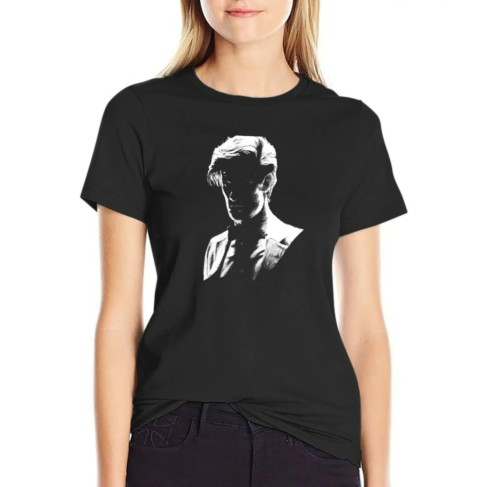 

Matt Smith Silhouette T-Shirt new edition quick-drying oversized funnys t shirts for Women loose fit