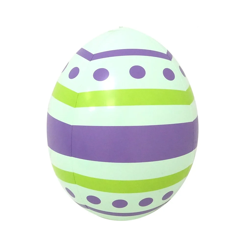 

Colorful Safe Easter Inflatable Rabbit PVC Cute Easter Rabbit Eggs Balloon Reusable Cartoon Inflatable Easter Eggs Easter Party