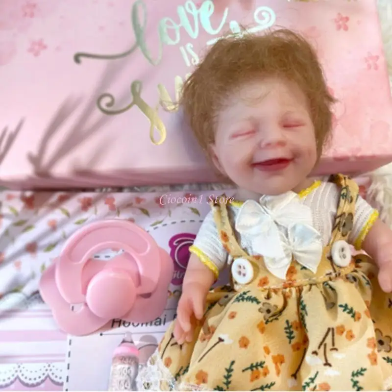 

Y1UB 6in Novelty Toy Realistic Infant Delicate Dress Baby Suitable for Newborn Babies Naping Supplies Washable for Dol