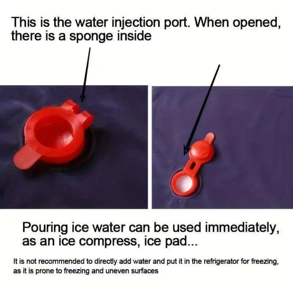 

Cooling Pad PVC Cooling Ice Pillow Refillable Comfortable Ice Cushion Therapy Insert Ice Mat Sleeping Aid