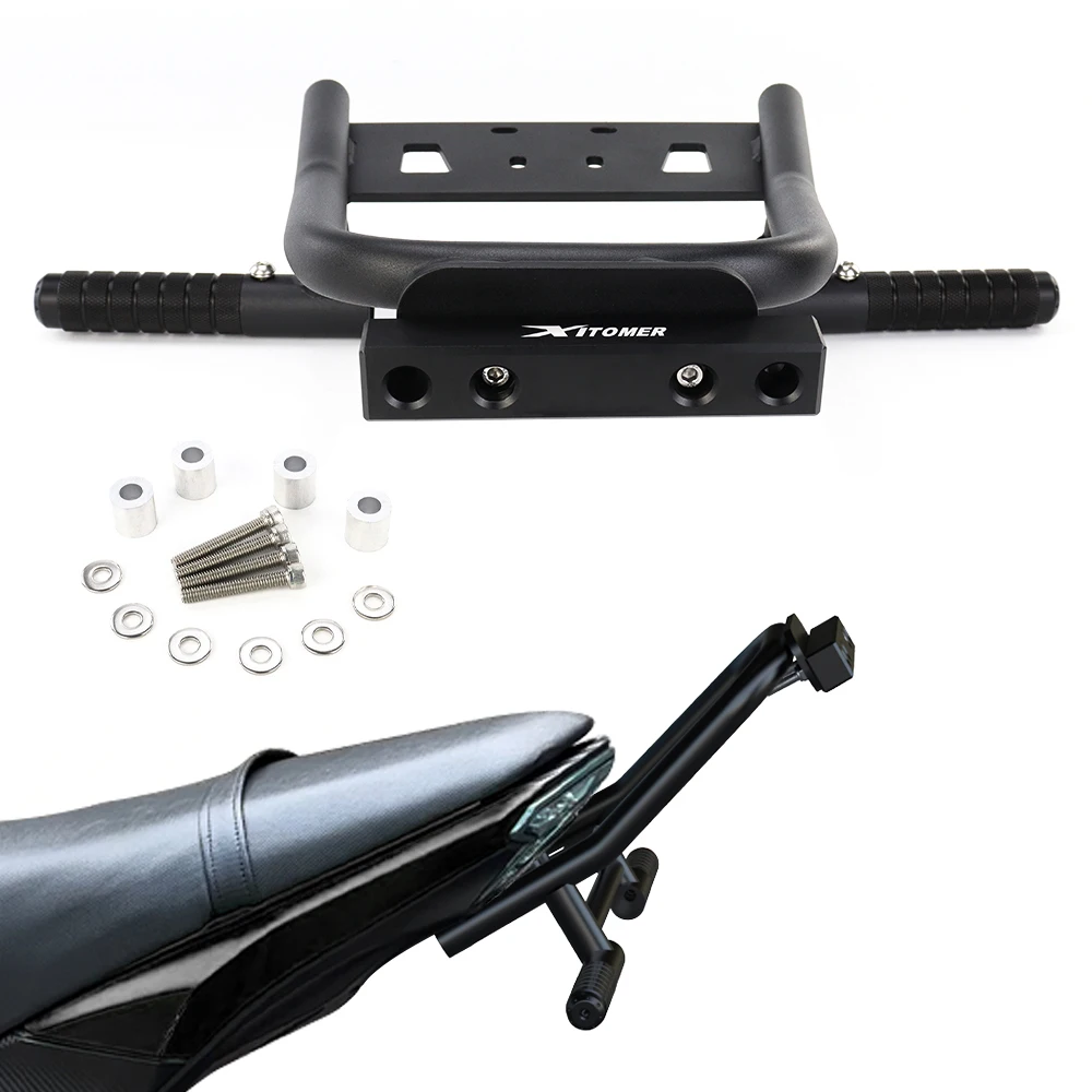 

For Kawasaki Z 125 Z125 Pro 2017-2024 Motorcycle Sub Cage with Stunt Subcage and Scrape Bars Rear Footrests Stunt & 12 o'clock