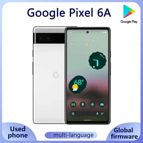 Google Pixel 6a 스마트폰 6GB 128GB ROM 6.1인치 OLED 화면 12MP 카메라 전체 화면 잠금 해제 중고 휴대폰 Best5