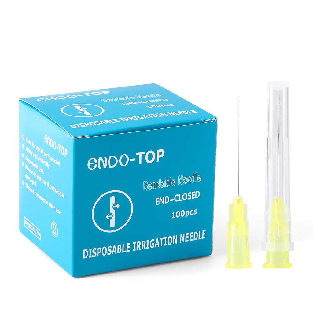 100 Stück/Box AZDENT Zahnwurzelkanal-Reinigungsnadeln 25mm Endodontie-Irrigierungsspitzen 0,3/0,4mm Einweg-Zahnmedizinprodukte – Detail 5