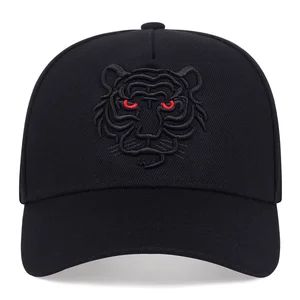 Topi Bisbol Bordir Harimau Hitam Katun Baru Topi Hip Hop Wanita Pria Topi Pengemudi Truk Santai Musim Panas Topi Snapback Uniseks Gorras 8 macan putih terlaris - №