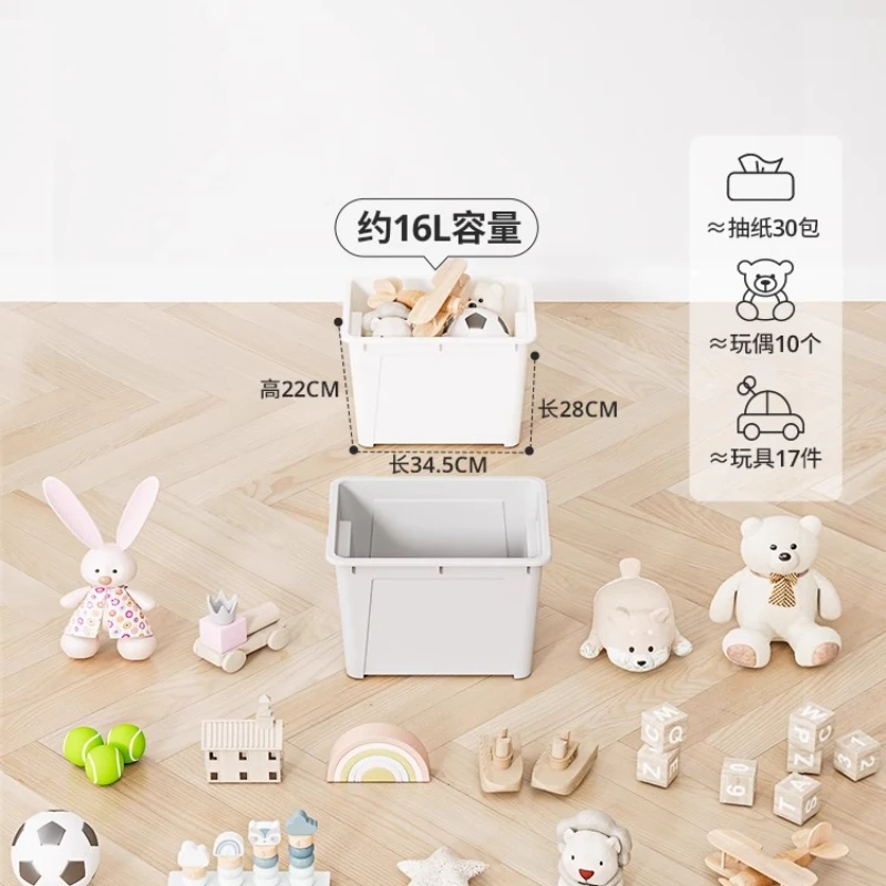 صندوق تخزين ألعاب الأطفال، صندوق تخزين متعدد الطبقات، تخزين منزلي كبير بسعة كبيرة #3