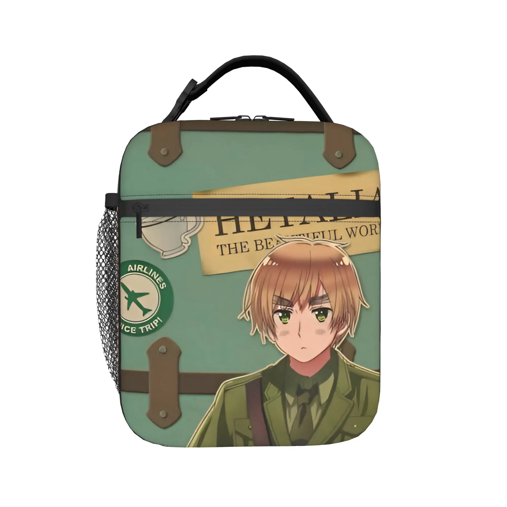 Hetalia Axis Powers Insulated Lunch Bag for Men Women  Food Bag Portable Thermal Cooler Lunch Boxes For Work