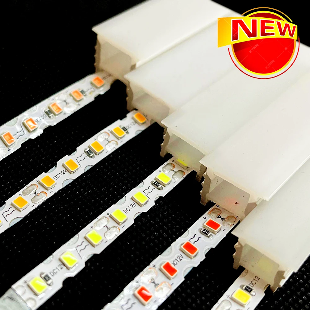 LED Neon Silica Gel Tube DC12V 2835SMD S Shape Strip Light 120Led/m Embedded Flexible Bendable IP67 Waterproof DIY Letter Sign