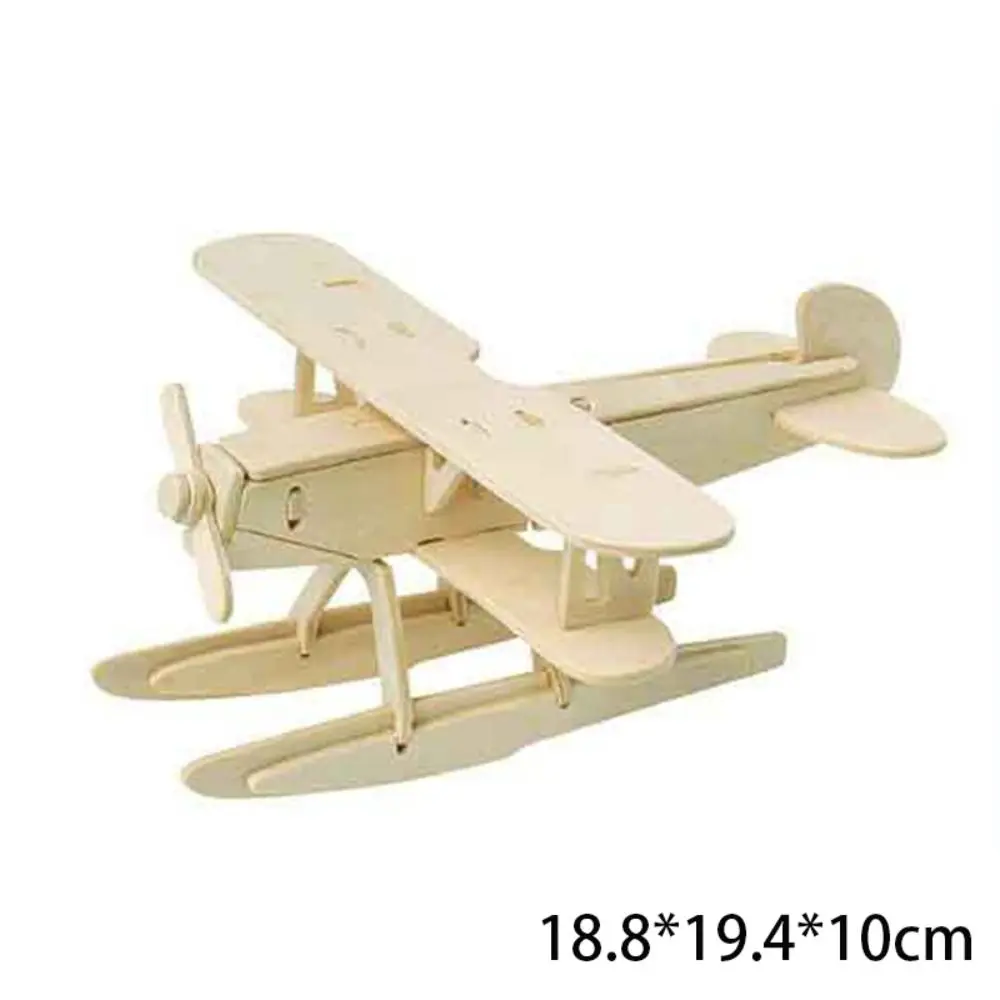 Wooden Model Airplane 3D Craft Wood Tabletop Decors Airplanes Jigsaw Buildadultsdiy Kit Handicraft Plane Puzzlekits Desktop